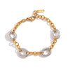 Wholesale Geometric Stainless Steel Electroplated Bracelets For Women