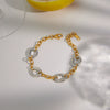 Wholesale Geometric Stainless Steel Electroplated Bracelets For Women