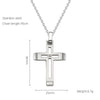 Wholesale Geometric Stainless Steel Electroplated Cross Necklace For Couples