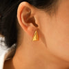 Wholesale Geometric Stainless Steel Electroplated Earrings For Women