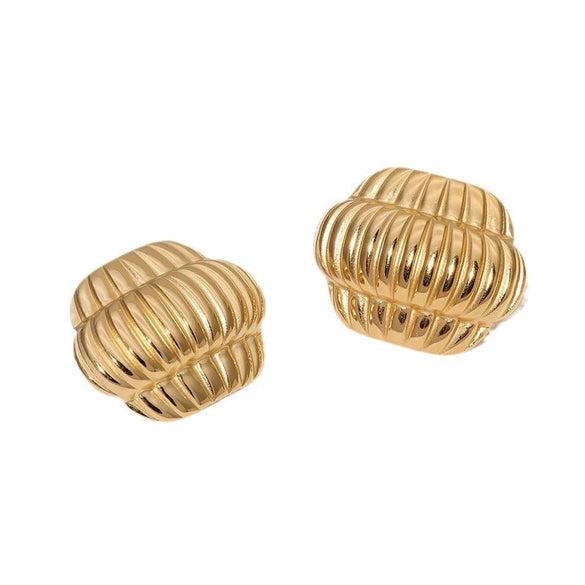 Wholesale Geometric Stainless Steel Electroplated Earrings For Women