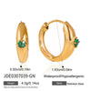 Wholesale Geometric Stainless Steel Electroplated Earrings For Women
