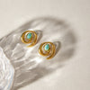 Wholesale Geometric Stainless Steel Electroplated Earrings For Women