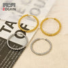 Wholesale Geometric Stainless Steel Electroplated Earrings For Women