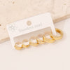 Wholesale Geometric Stainless Steel Electroplated Earrings For Women
