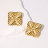 Wholesale Geometric Stainless Steel Electroplated Earrings For Women