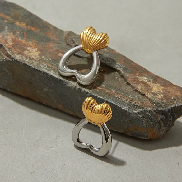 Wholesale Geometric Stainless Steel Electroplated Earrings For Women