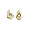 Wholesale Geometric Stainless Steel Electroplated Earrings