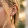 Wholesale Geometric Stainless Steel Electroplated Hoop Earrings For Women
