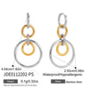 Wholesale Geometric Stainless Steel Electroplated Hoop Earrings For Women