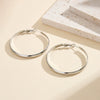 Wholesale Geometric Stainless Steel Electroplated Hoop Earrings For Women