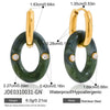 Wholesale Geometric Stainless Steel Electroplated Hoop Earrings For Women