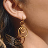 Wholesale Geometric Stainless Steel Electroplated Hoop Earrings For Women