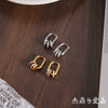 Wholesale Geometric Stainless Steel Electroplated Hoop Earrings For Women