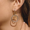 Wholesale Geometric Stainless Steel Electroplated Hoop Earrings For Women