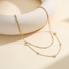 Wholesale Geometric Stainless Steel Electroplated 18K Gold Daisy Chrysanthemum Necklace For Women