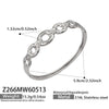 Wholesale Geometric Stainless Steel Electroplated 18K Gold Heart Chain Bracelets Jewelry Accessories