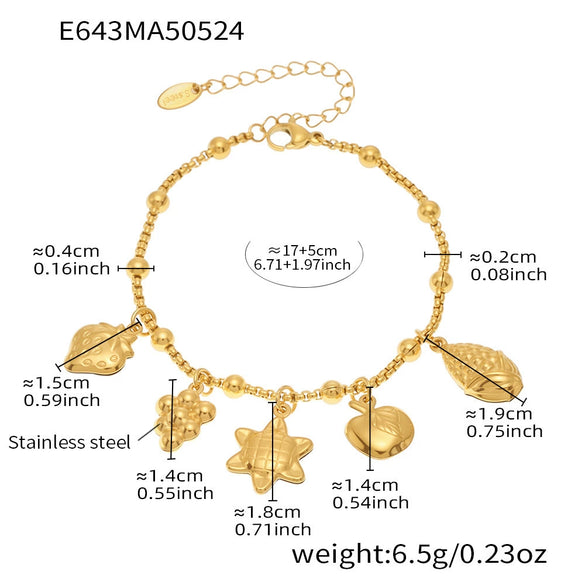 Wholesale Geometric Stainless Steel Electroplated 18K Real Gold 5A Zircon Diy Bracelet Anklet Jewelry For Women