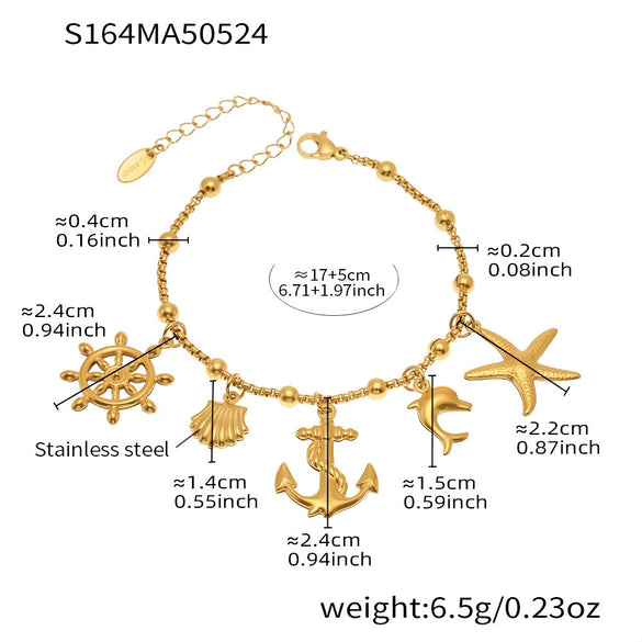 Wholesale Geometric Stainless Steel Electroplated 18K Real Gold 5A Zircon Diy Bracelet Anklet Jewelry For Women