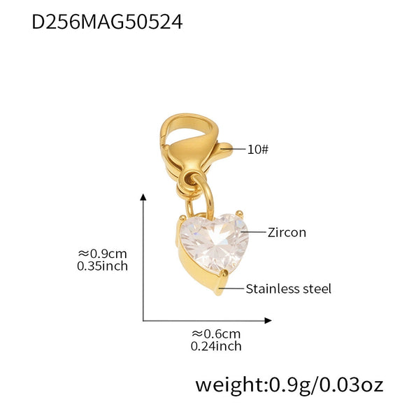 Wholesale Geometric Stainless Steel Electroplated 18K Real Gold 5A Zircon Diy Bracelet Anklet Jewelry For Women