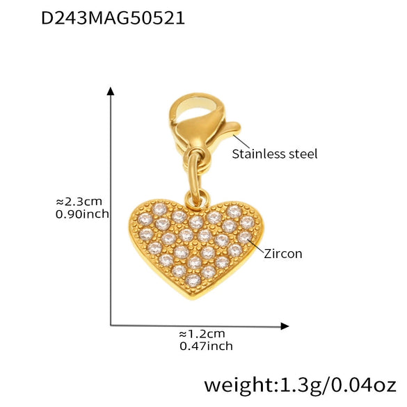 Wholesale Geometric Stainless Steel Electroplated 18K Real Gold 5A Zircon Diy Bracelet Anklet Jewelry For Women