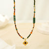 Wholesale Geometric Stainless Steel Electroplated Pendant Necklace For Women