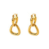 Wholesale Geometric Stainless Steel Electroplated Ring Pendant Earrings Jewelry For Women