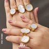 Wholesale Geometric Stainless Steel Electroplated Ring Unisex Accessories