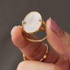 Wholesale Geometric Stainless Steel Electroplated Ring Unisex Accessories