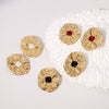 Wholesale Geometric Stainless Steel Electroplated Stud Earrings For Women With Retro Design