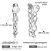 Wholesale Geometric Stainless Steel Electroplated Tassel Earrings For Women