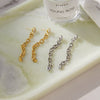 Wholesale Geometric Stainless Steel Electroplated Tassel Earrings For Women