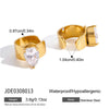 Wholesale Geometric Stainless Steel Electroplated Tassel Earrings For Women