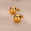 Wholesale Geometric Stainless Steel Electroplated Unisex Butterfly Stereo Earrings