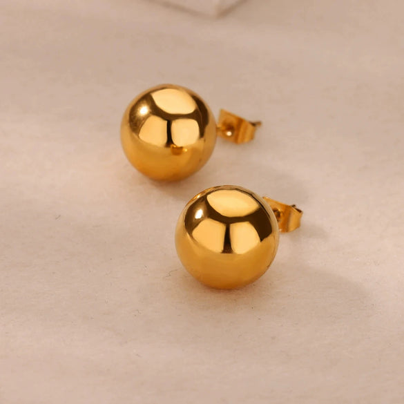 Wholesale Geometric Stainless Steel Electroplated Unisex Butterfly Stereo Earrings