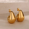 Wholesale Geometric Stainless Steel Electroplated Unisex Butterfly Stereo Earrings