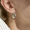 Wholesale Geometric Stainless Steel Electroplated Ushaped Zircon Earrings For Women