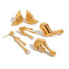 Wholesale Geometric Stainless Steel Electroplated Women's Earrings