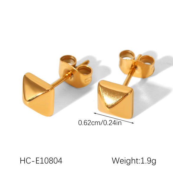 Wholesale Geometric Stainless Steel Electroplated Women's Earrings