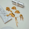 Wholesale Geometric Stainless Steel Electroplated Women's Earrings