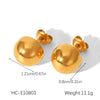 Wholesale Geometric Stainless Steel Electroplated Women's Earrings