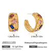 Wholesale Geometric Stainless Steel Electroplated Women's Earrings