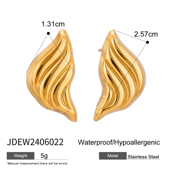 Wholesale Geometric Stainless Steel Electroplated Women's Earrings