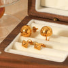Wholesale Geometric Stainless Steel Electroplated Women's Earrings