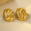 Wholesale Geometric Stainless Steel Electroplated Women's Earrings
