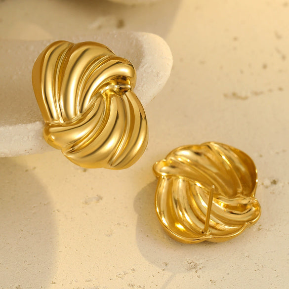Wholesale Geometric Stainless Steel Electroplated Women's Earrings