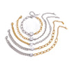 Wholesale Geometric Stainless Steel Electroplated Zircon Chain Bracelet For Women