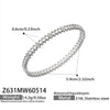 Wholesale Geometric Stainless Steel Electroplated Zirconinlaid Women's Bracelet