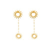 Wholesale Geometric Stainless Steel Goldplated Polished Waterproof Jewelry Set Of Necklace And Earrings For Women