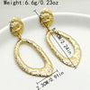 Wholesale Geometric Stainless Steel Goldplated Round Earrings For Women